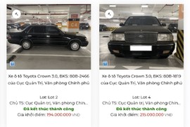 Dàn Toyota Crown "Bộ trưởng" tại Việt Nam thanh lý, cao nhất 847 triệu đồng