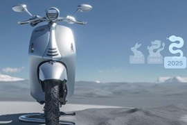 Vespa 946 "bạch xà" đặc biệt cho đại gia Việt chơi Tết Ất Tỵ