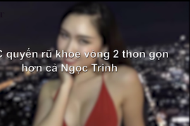 Video: Nữ MC quyến rũ khoe vòng 2 thon gọn hơn cả Ngọc Trinh