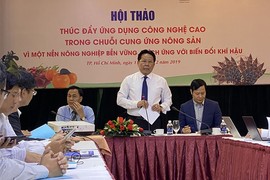 Hàng trăm đại biểu dự Hội thảo "Thúc đẩy Ứng dụng Công nghệ cao trong chuỗi cung ứng nông sản..."