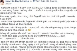 Người dân Tam Đảo lên mạng "tố" phượt thủ ý thức kém