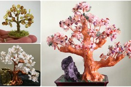 Hoa mắt bonsai bằng đá quý tuyệt đẹp