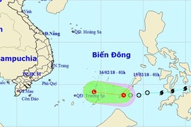 Bão Sanba suy yếu nhanh, ít có thể đe dọa đất liền nước ta