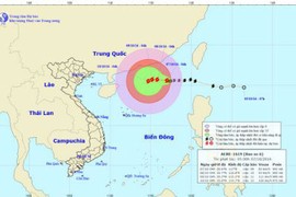 Tin mới: Bão số 6 Aere áp sát quần đảo Hoàng Sa