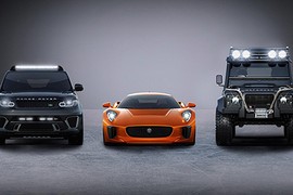 Jaguar C-X75 và Range Rover Sport cùng xuất hiện trong phim 007