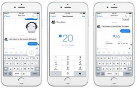 Facebook cho phép chuyển tiền mặt dạng tin nhắn