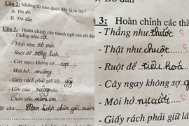 Học sinh điền thành ngữ, cô giáo đọc xong chỉ biết “đứng hình“