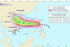 Bão số 13 di chuyển rất nhanh, hướng vào Hà Tĩnh - Quảng Nam