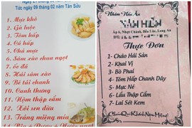 Soi thực đơn tiệc cưới đoán vùng miền, netizen bàn tán rôm rả