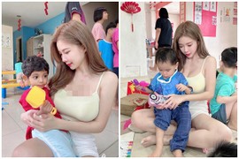 “Nữ gia sư” hot nhất Malaysia mặc kém duyên ở trại mồ côi