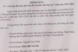 Sinh viên thông đồng với người ngoài lừa tiền học phí của bố mẹ