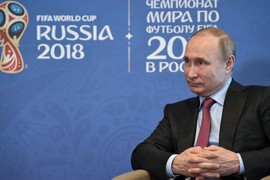 Vị khách mời đặc biệt trong lễ khai mạc World Cup 2018 của ông Putin