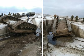 Quá tự tin, xe tăng T-72 “lật chỏng vó” ở vòng loại Tank Biathlon