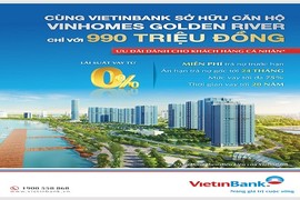 Chỉ 990 triệu đồng sở hữu căn hộ Vinhomes Golden River