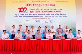 Cao tốc Quảng Ngãi - Hoài Nhơn: Nhiều ứng dụng, giải pháp mới trong thi công