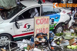 Taxi Vinasun gây tai nạn liên hoàn, 5 người nguy kịch