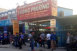 Công an phong toả hiện trường.