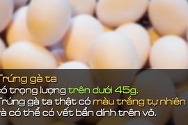 Làm thế nào để phát hiện trứng gà công nghiệp bị tẩy trắng?