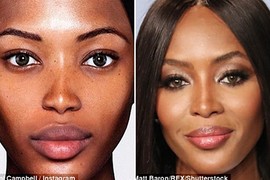 Naomi Campbell gây tranh cãi với hình ảnh photoshop quá đà