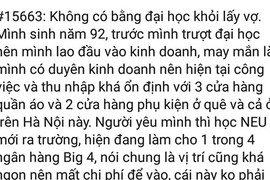 Mẹ bạn gái: "Không có bằng đại học thì lấy sao được vợ"