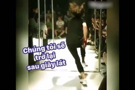 Video: Pha xử lý nhanh trí của người mẫu chuyên nghiệp