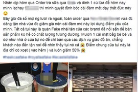 Xôn xao gái xinh bị lừa hàng fake khi đặt trà sữa online