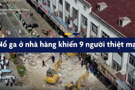 Video: Nổ khí gas ở nhà hàng khiến 9 người thiệt mạng