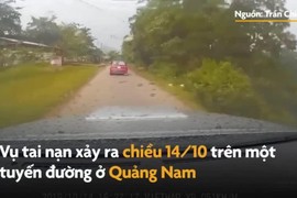 Video: Phóng nhanh khi ôm cua, ôtô lao thẳng xuống ruộng