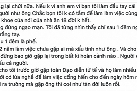 Lê Bê La tố một đạo diễn chửi thề và xem thường diễn viên