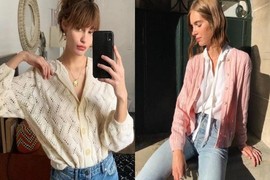 3 cách diện áo cardigan mỏng tuyệt đẹp của phụ nữ Pháp