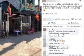 Bị mắng lười, cô nhóc vác bàn học ra giữa cửa cà khịa cả nhà