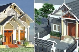 4 mẫu nhà cấp 4 mái thái đẹp, giá thành rẻ, xem xong muốn xây liền