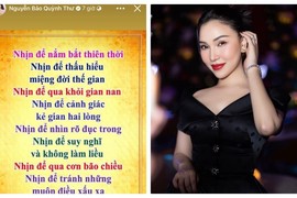 Quỳnh Thư chia sẻ 10 bài học về nhẫn nhịn