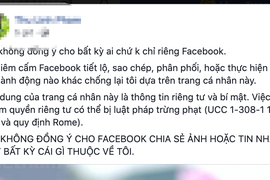 Cảnh báo người dùng Facebook lại mắc lừa trò đùa quyền riêng tư