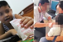 Bé trai nuốt gói hút ẩm, mẹ làm điều này, bác sĩ khen ngợi