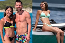 Vợ Messi thu hút mọi ánh nhìn khi diện bikini