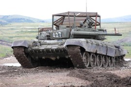 Trang bị độc trên xe tăng T-72B3 của Nga ở Crimea