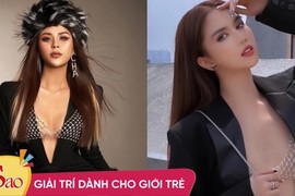 Bắt chước bra lưới Ngọc Trinh, Lương Thu Trang mặc lộn ra ngoài