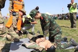 Nữ bác sĩ Quân y Việt Nam giành huy chương đồng Army Games 2019