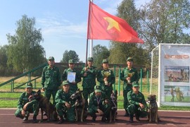 Đội tuyển Huấn luyện chó nghiệp vụ Việt Nam hoàn thành mục tiêu Army Games