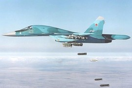 "Thú mỏ vịt" Su-34 Nga tấn công bất ngờ tiêu diệt tàn quân IS 