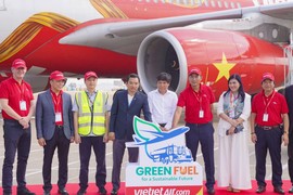 Vietjet tiên phong khai thác chuyến bay đầu tiên sử dụng SAF