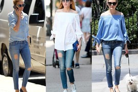 Bí kíp diện mốt quần jeans rách cho phái đẹp hút mọi ánh nhìn