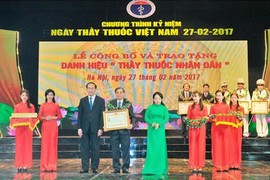 Chủ tịch nước trao danh hiệu "Thầy thuốc Nhân dân" cho 134 cá nhân