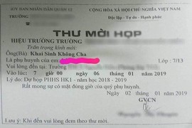 TP.HCM: Thư mời họp phụ huynh "lạ lùng chưa từng thấy"