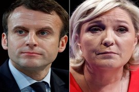 Bầu cử Tổng thống Pháp: Emmanuel Macron và Le Pen vào vòng 2