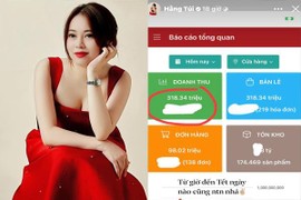 Hằng “Túi” khoe doanh thu 1 ngày, số tiền thu được mới choáng