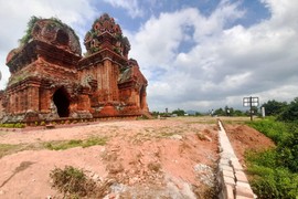 Công trình tu bổ di tích tháp cổ ở Bình Định vừa bị thanh tra 'tuýt còi'