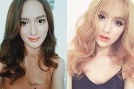 Khó nhận ra Hương Giang Idol với mái tóc mới vàng hoe