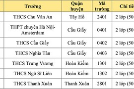 Hà Nội công bố chỉ tiêu tuyển sinh lớp 6 chương trình song bằng